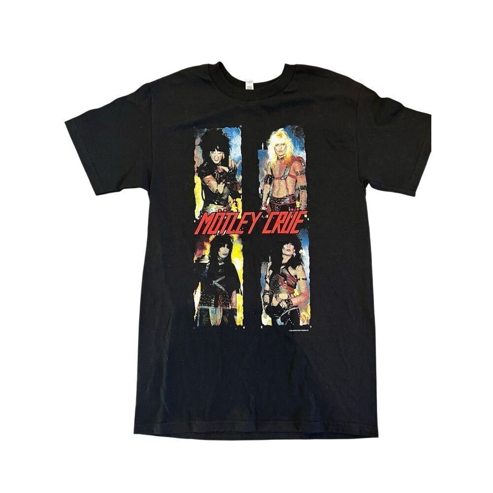 Vintage Official Motley Crue Shout at the Devil 2004 Alstyle Black t shirt S New